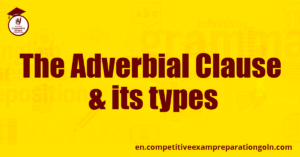 The Adverbial Clause its types The Adverbial Clause & its types