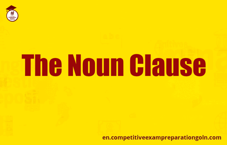 The Noun Clause