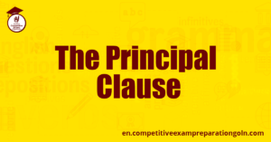 The Principal Clause The Principal Clause