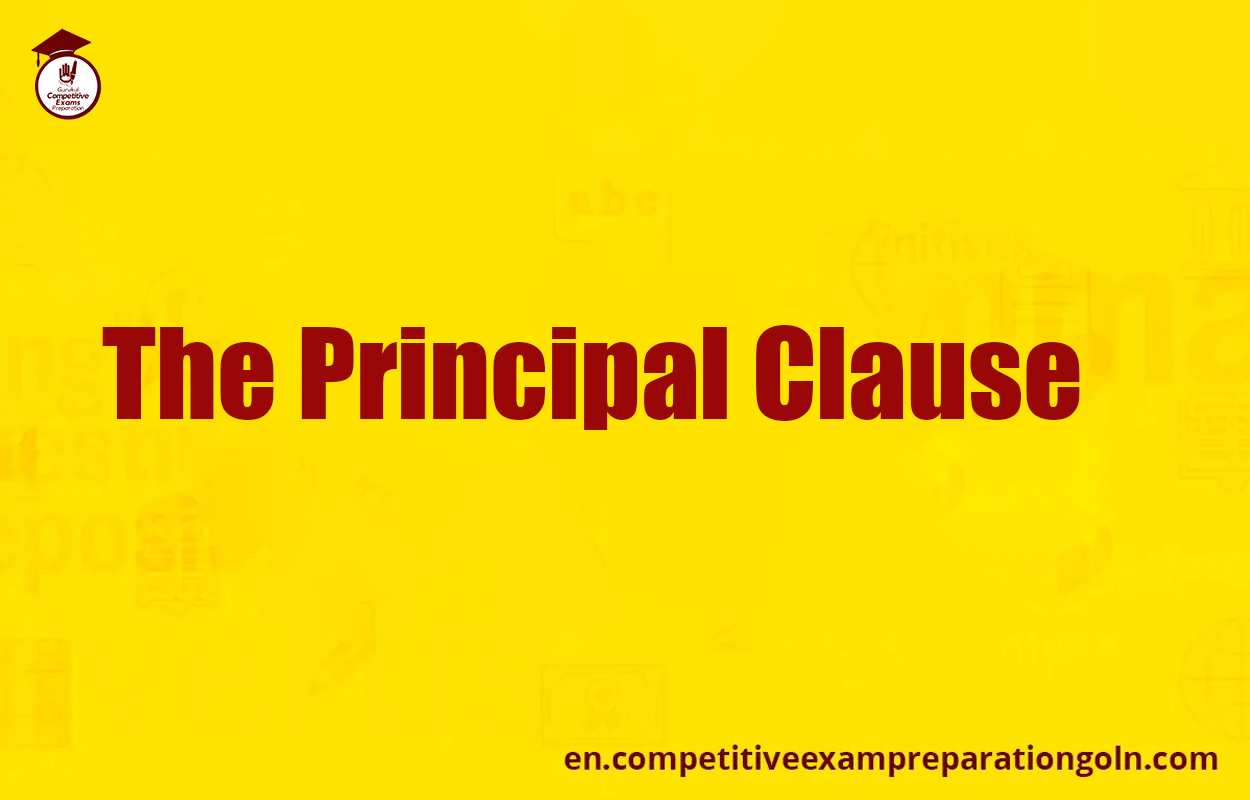 The Principal Clause